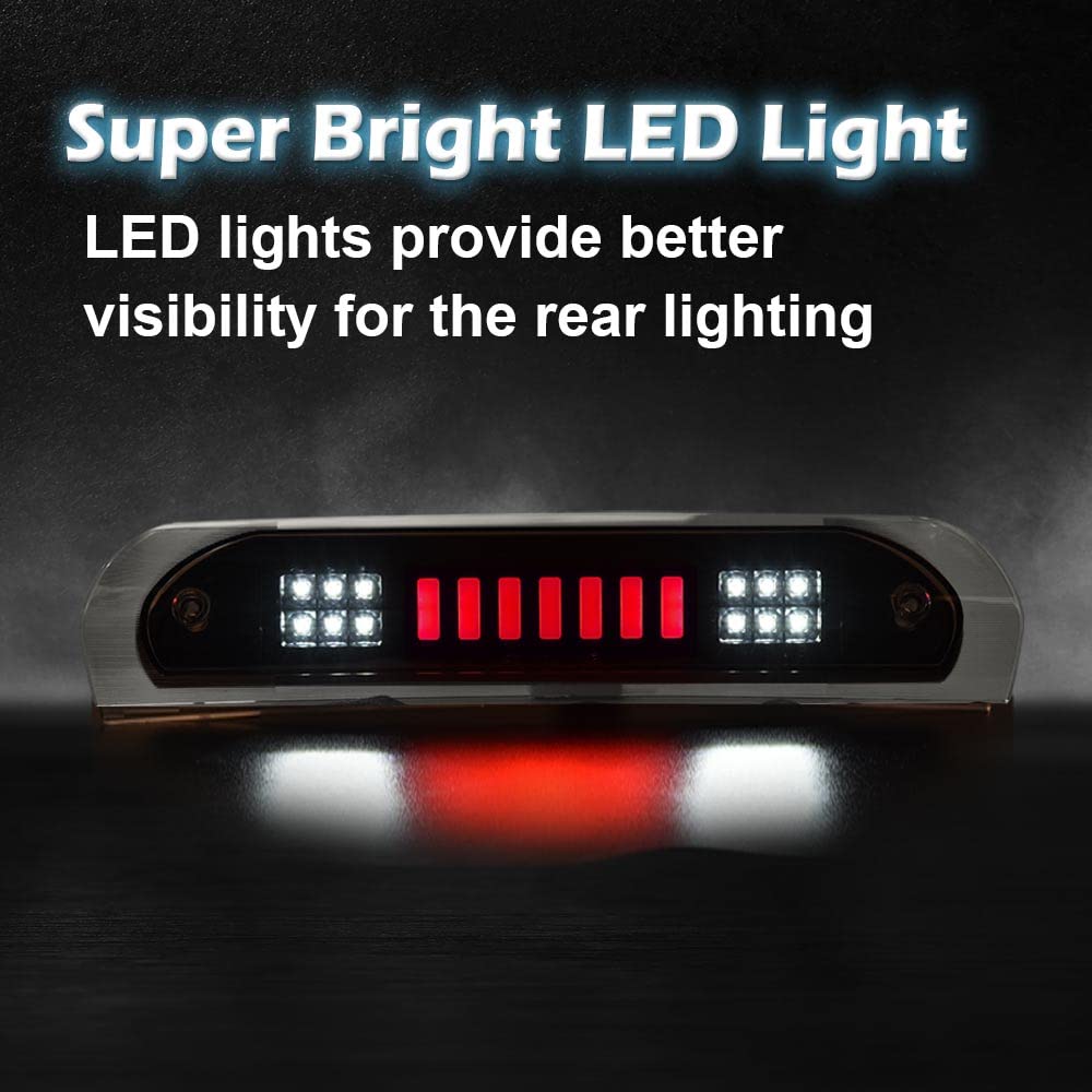 PIT66 LED 3rd Brake Light Fit Dodge Ram 1500 2002-2008 Black Housing