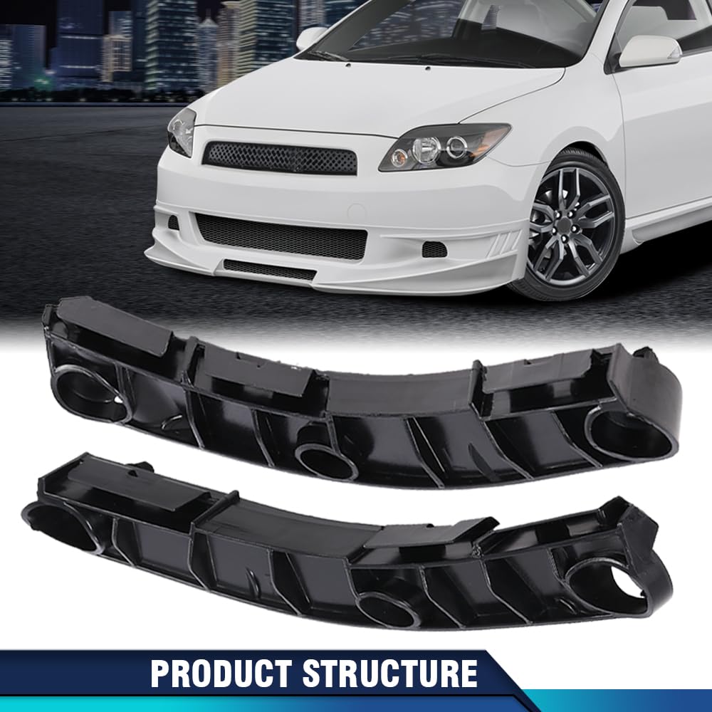 PIT66 Set of 2 Front Driver and Passenger Side Bumper Bracket, SC1043100,