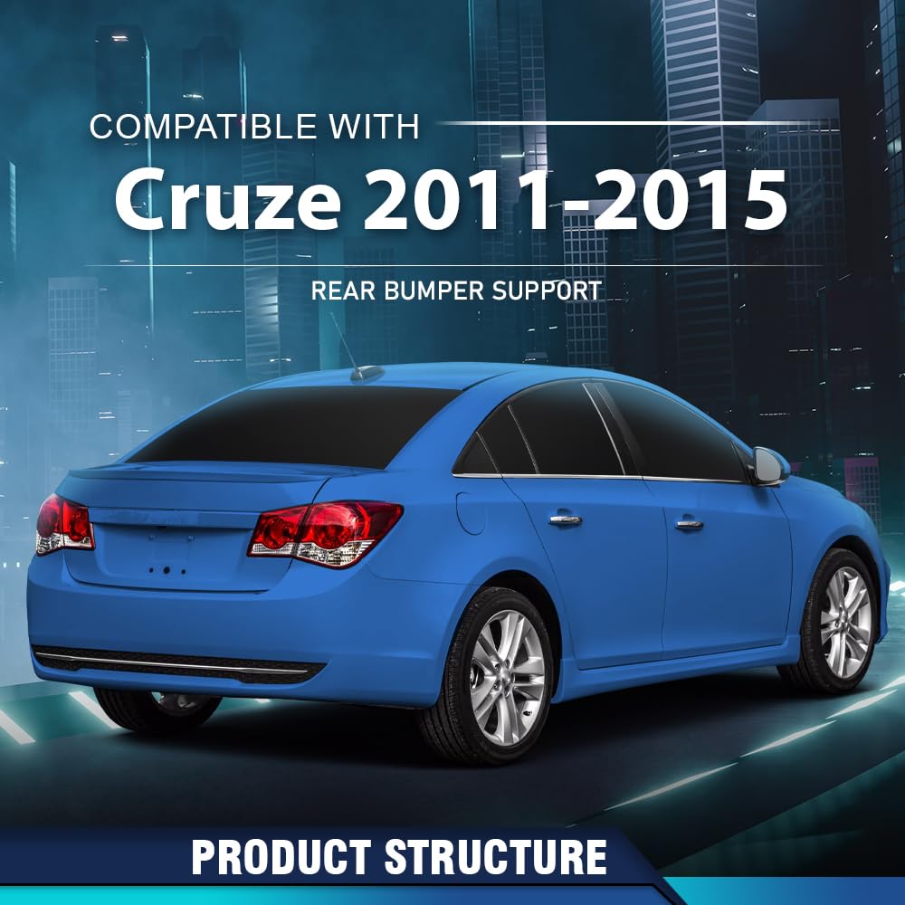 PIT66 Rear Bumper Support Right & Left Side, Black