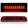 PIT66 LED 3rd Brake Light, Compatible with 14-18 GMC Sierra 1500/15-18 GMC Sierra 2500HD 3500HD/14-18 Chevy Silverado 1500/15-18 Chevy Silverado 2500HD 3500HD Red Lens Chrome Housing