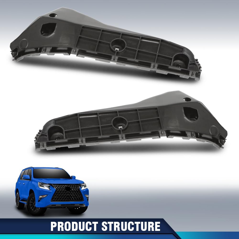 PIT66 Bumper Bracket Set Front Driver & Passenger Side, LX1043129,