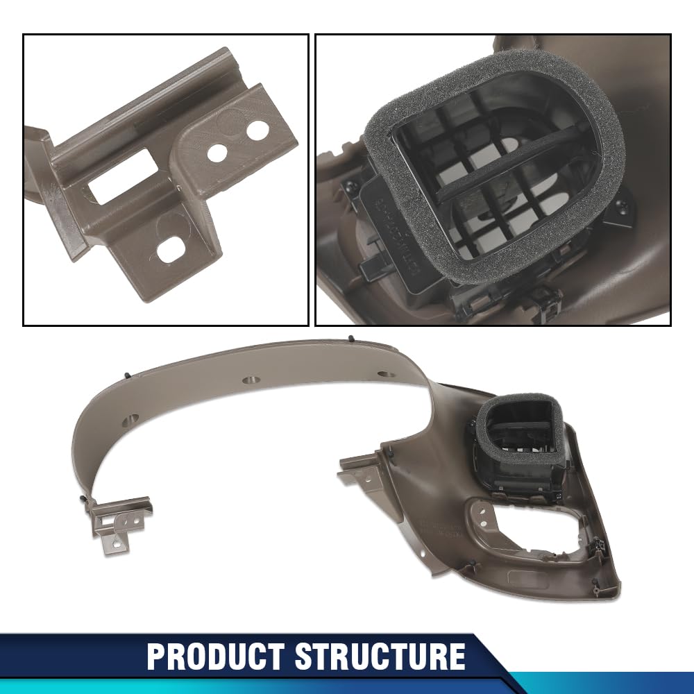 PIT66 Dash Gauge Cluster Bezel Fit Ford F150/Expedition 1997-2003 Brown