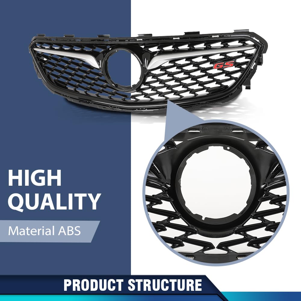 PIT66 Front Bumper Grille Trim Fit Buick Regal Sportback 2018-2020