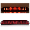 PIT66 LED 3rd Brake Light, Compatible with 99-15 F250 F350 F450 F550 Third Brake Stop Lamp Light Red Lens Chrome Housing