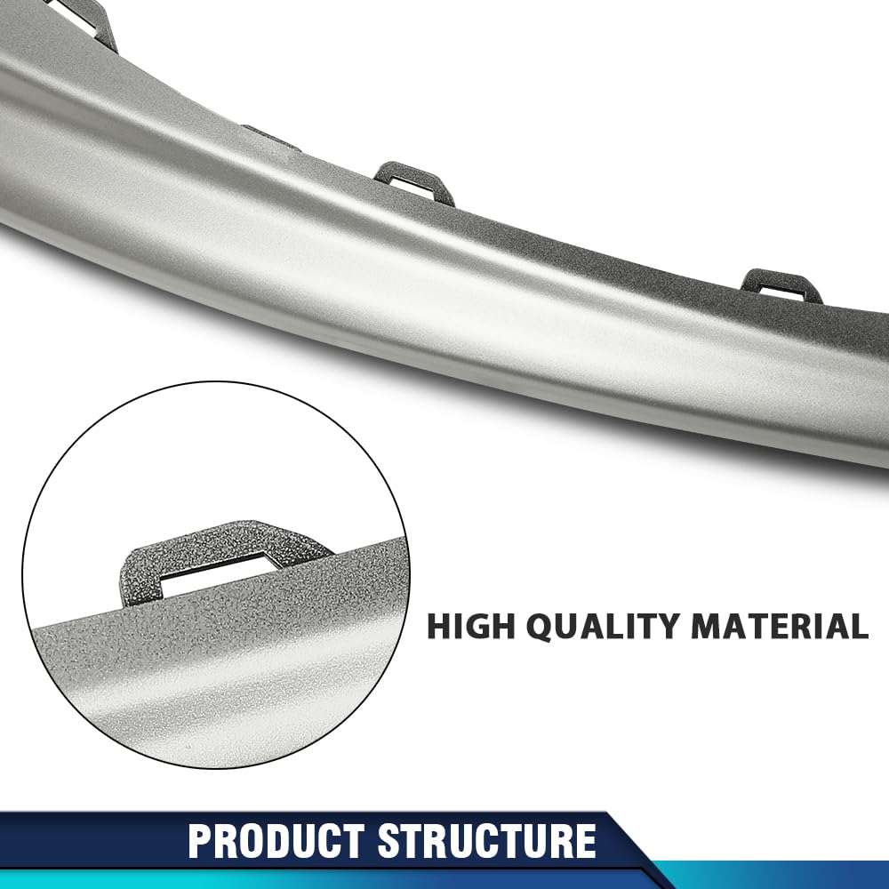PIT66 Front Bumper Side Lower Molding Trim Set Driver and Passenger Side Compatible with Toyota Camry XSE SE 2021-2023 5312406260 5312306190 TO1046115 TO1047115 Silver