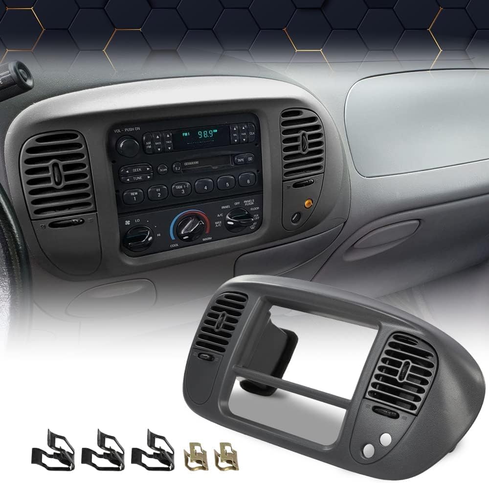 PIT66 Dash Pad Bezel Cover Fit Ford F150 Expedition 1997-2003