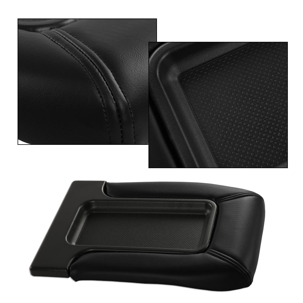 PIT66 Center Console Armrest Kit Compatible with Silverado Avalanche Suburban Tahoe Sierra Yukon Escalade 1999-2007 Armrest Lid Cover Latch Lid Repair Kit CCLK-CHGM-001-LGY 19127364 19127365 19127366