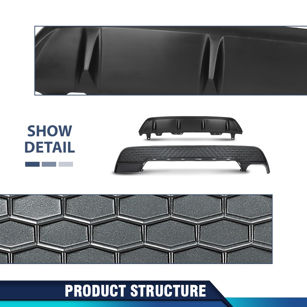 PIT66 Rear Bumper Valance Cover Fit Toyota Corolla SE XSE 2020-2022