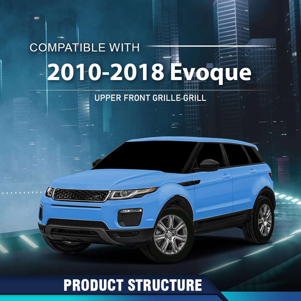 PIT66 Upper Front Grille Grill Fit Land Rover Range Rover Evoque 2010-2018
