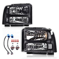 PIT66 Headlight Assembly Fit 1999-2004 Ford F250 F350 F450 F550 Super Duty