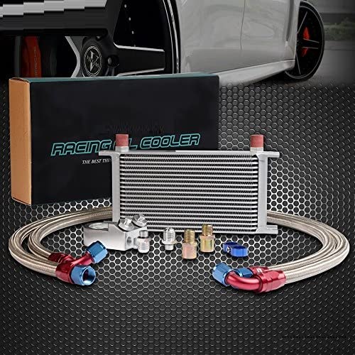 PIT66 19 Row 10AN Universal Engine Transmission Oil Cooler