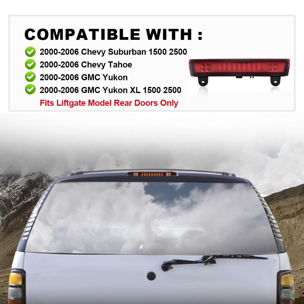 PIT66 LED 3rd Brake Light Fit 2000-2006 Chevy Suburban 1500 2500 Tahoe