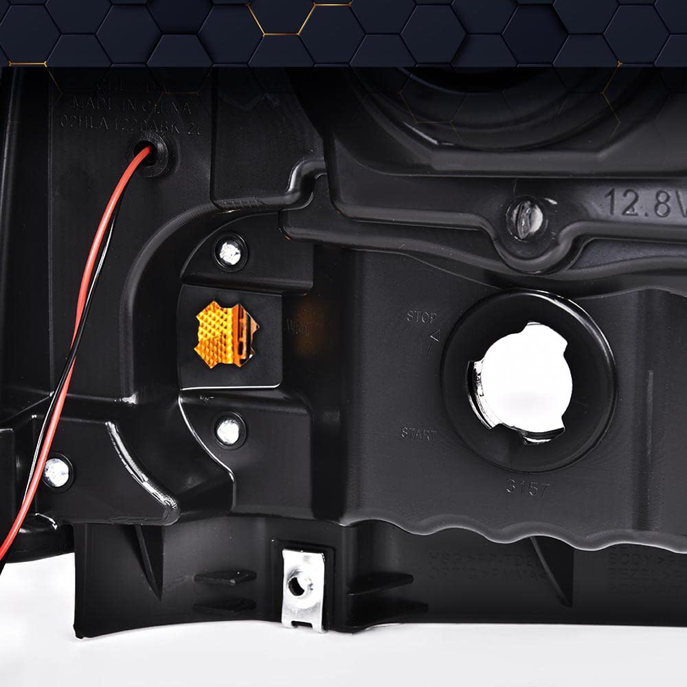 PIT66 LED Point Headlight Fit 2005-2007 Ford F250 F350 F450 F550 Super Duty