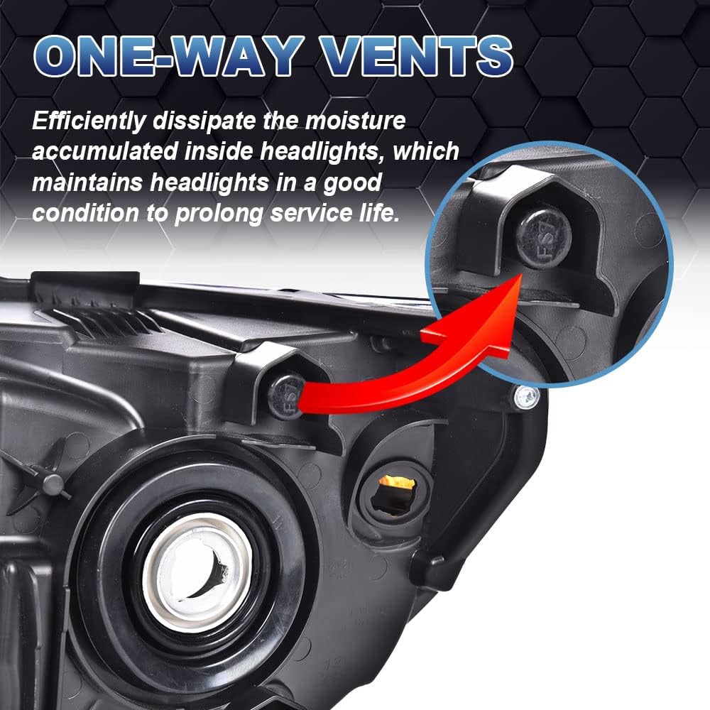 PIT66 Headlights Assembly Fit 07-13 Tundra (W/O Headlight Leveling Models)