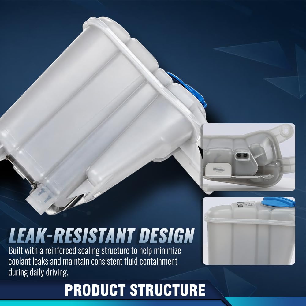 PIT66 Coolant Reservoir PP Light Gray Compatible with Audi Q5 2009-2017