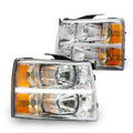 PIT66 LED Bar Headlights Fit 2007-2013 Chevy Silverado 1500/2500/3500 HD