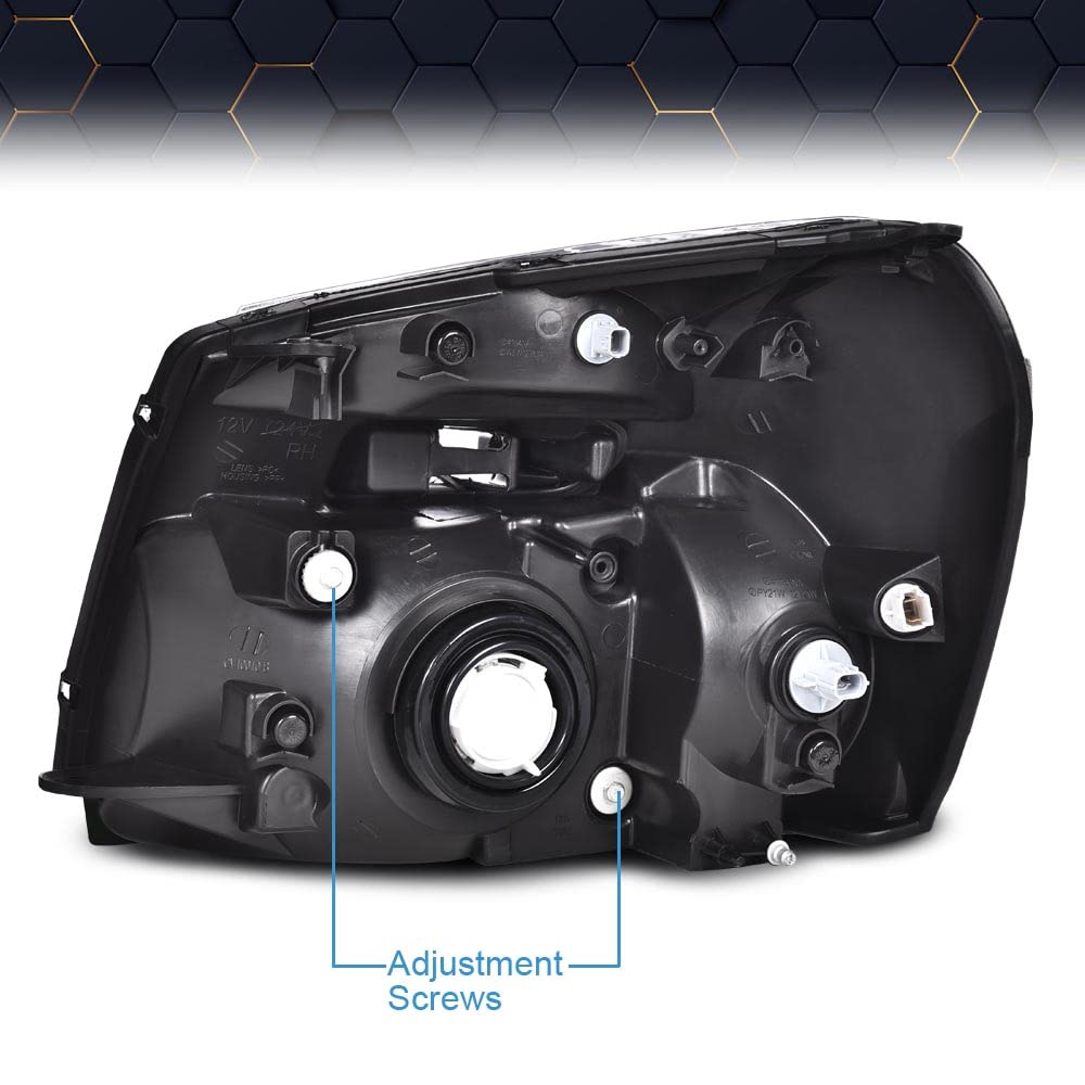 PIT66 Headlight Assembly Compatible with 2005-2009 Chevy Equinox Driver & Passenger Side Headlamps Replacement GM2503254 GM2502254