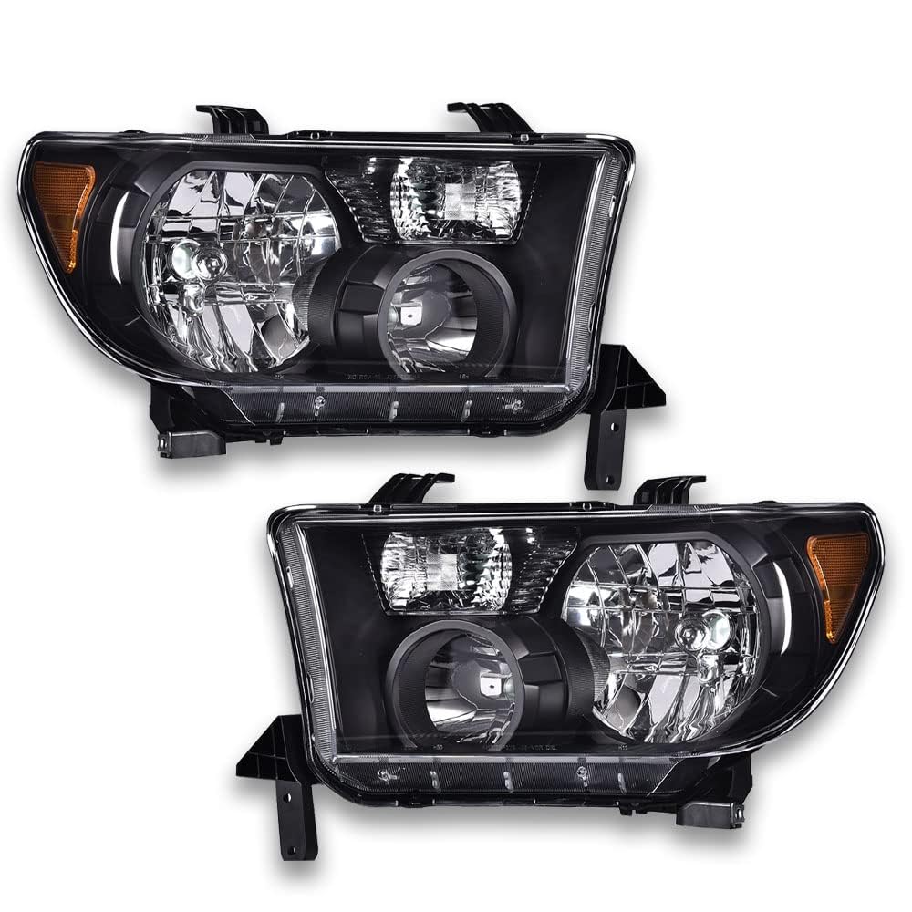 PIT66 Headlights Assembly Fit 07-13 Tundra (W/O Headlight Leveling Models)