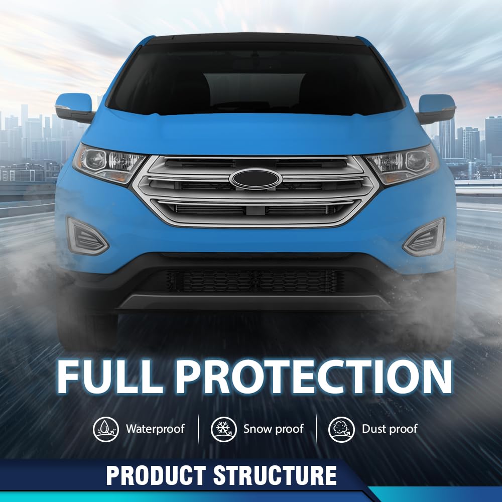 PIT66 Front Bumper Lower Grille Fit Ford Edge 2015-2018 Black