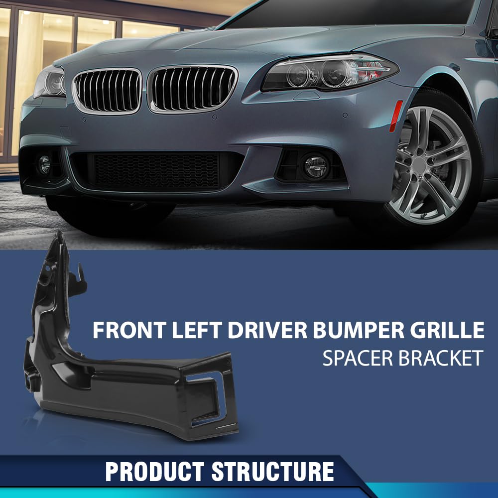 PIT66 Front Bumper Grille Spacer Bracket Left Driver