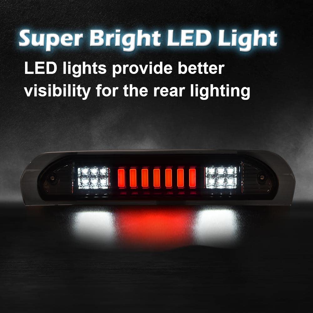 PIT66 LED 3rd Brake Light Fit Dodge Ram 1500 2002-2008 Chrome Housing