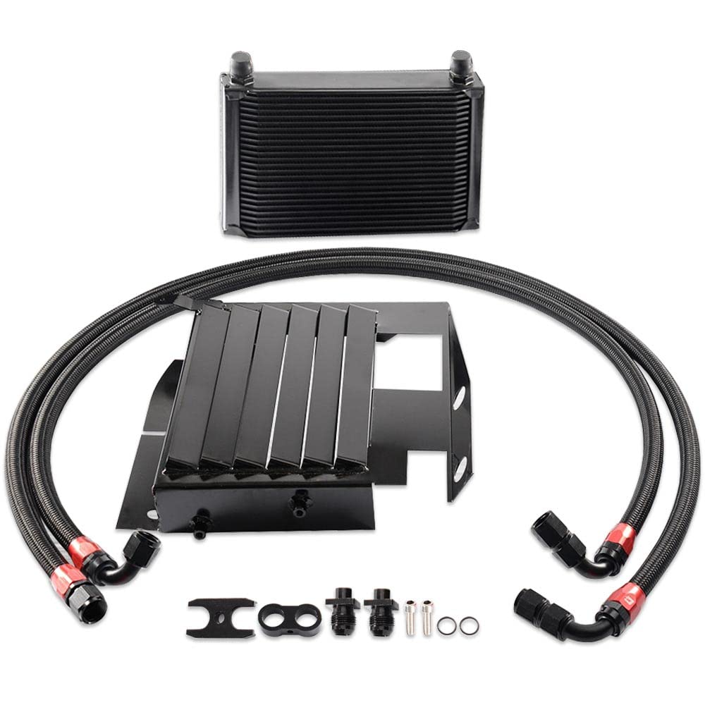PIT66 25 Row Bolt On Oil Cooler Kit Upgrade Compatible with BMW 3 Series 335i E90 E92 N54