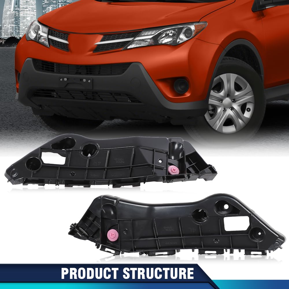 PIT66 2 Pcs Front Bumper Retainer Set, TO1033116, TO1032116