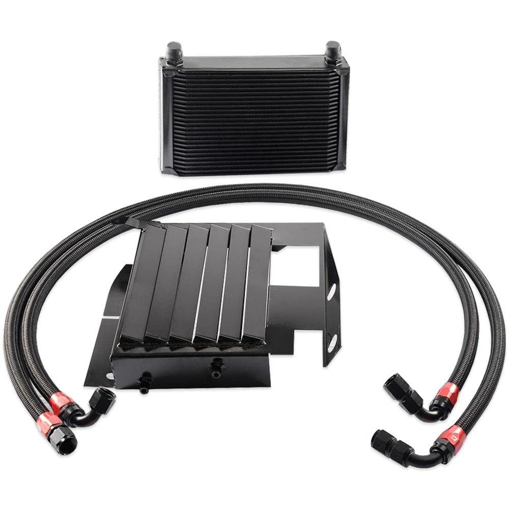 PIT66 25 Row Bolt On Oil Cooler Kit Upgrade Compatible with BMW 3 Series 335i E90 E92 N54