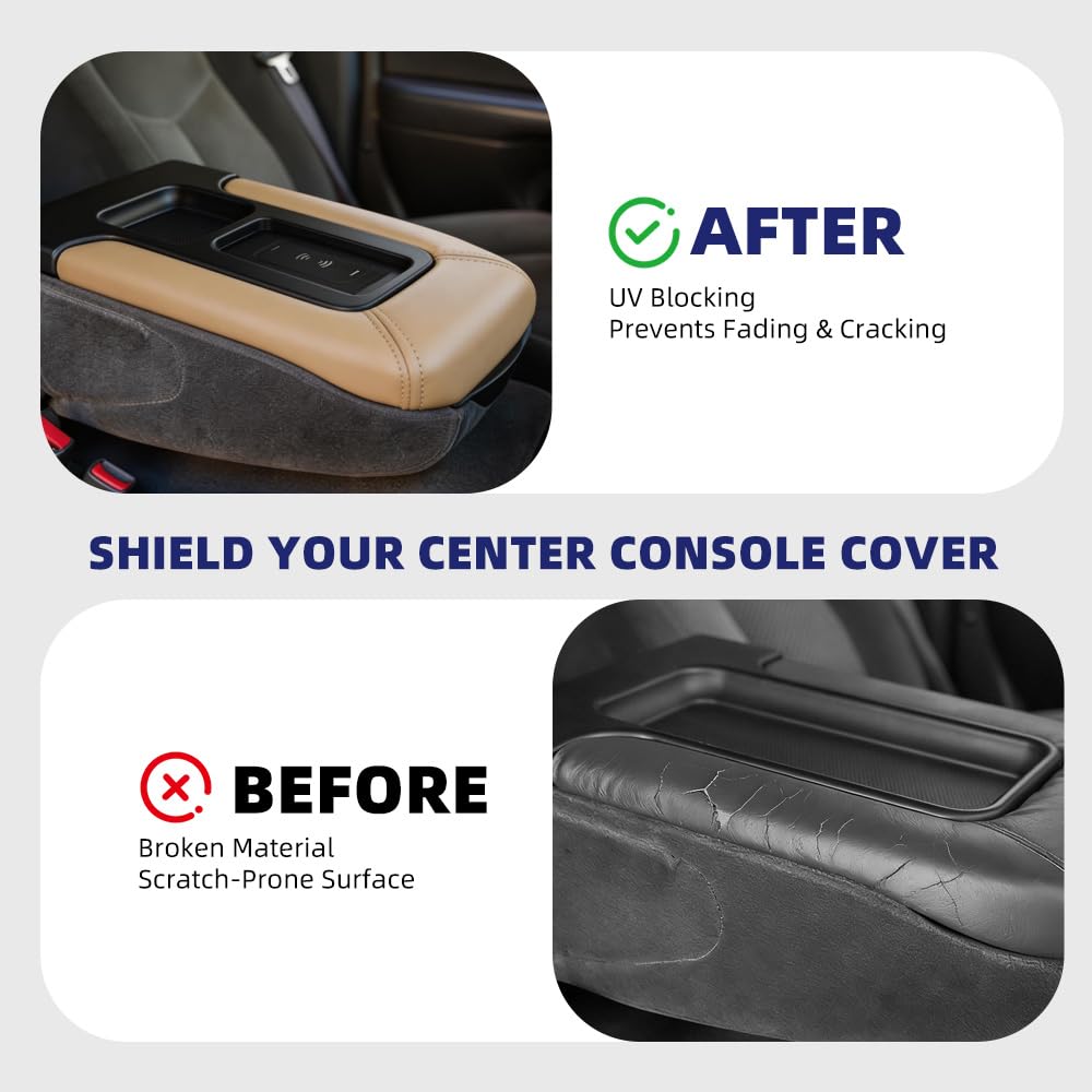 PIT66 Center Console Armrest Kit Fit Silverado Tahoe Sierra 1999-2007 Beige