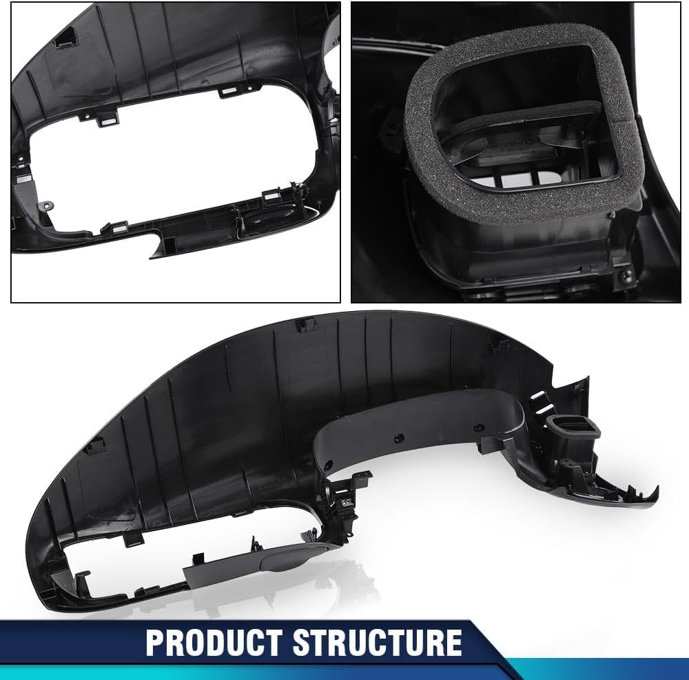 PIT66 Radio Dash Bezel&Center Dash Fit Ford F150 Expedition 1997-2003 Black