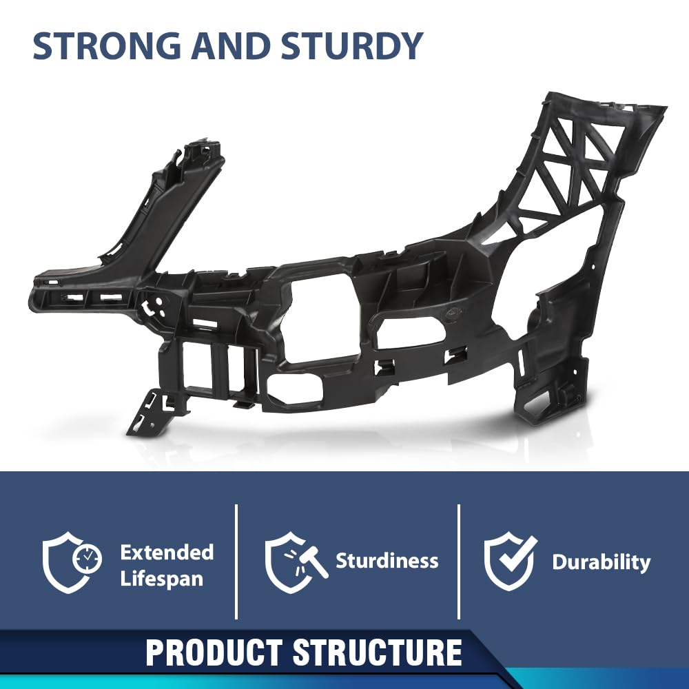 PIT66 Bumper Retainer Bracket Front Left Side, MB1042101 Black