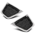 PIT66 Front Fog Light Covers 2Pcs Compatible with Jeep Renegade High Altitude 2019-2023 6VP53LXHAA, 6VP55LXHAA, CH1039204, CH1038204 Chrome Black