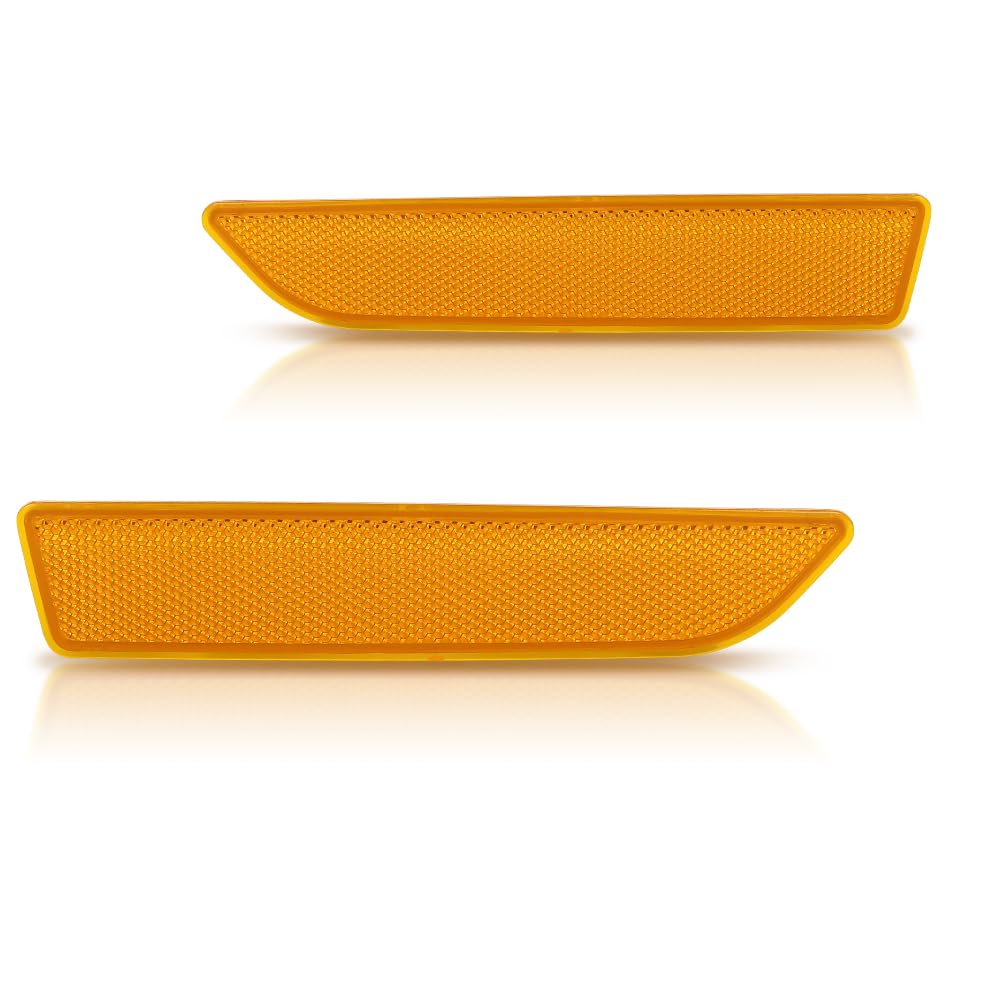 PIT66 Front Bumper Reflector Side Marker Light, Red Lens
