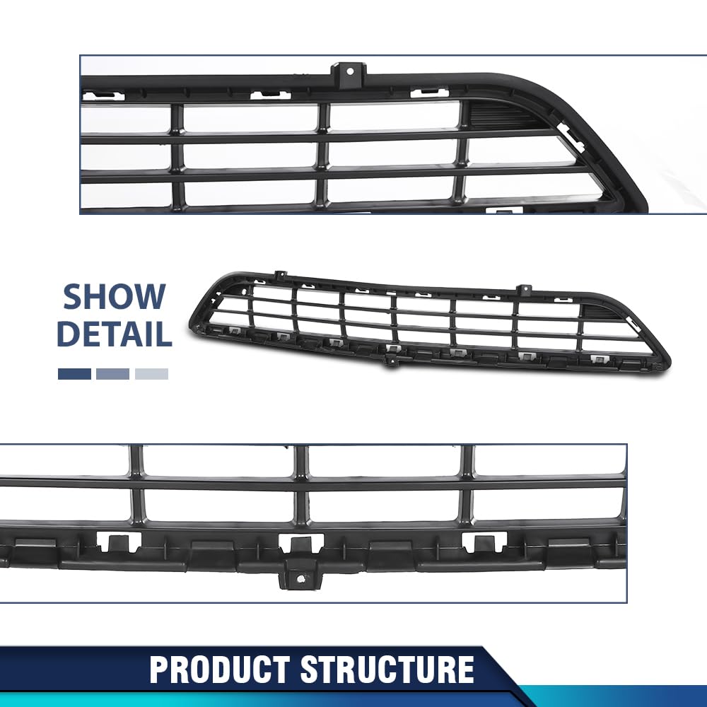 PIT66 Front Bumper Face Bar Grille Compatible with Buick Encore 2013 2014 2015 2016 42334417, GM1036162 Black