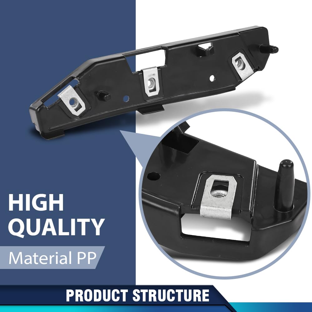 PIT66 Front Bumper Mount Bracket Left Driver Side, Black