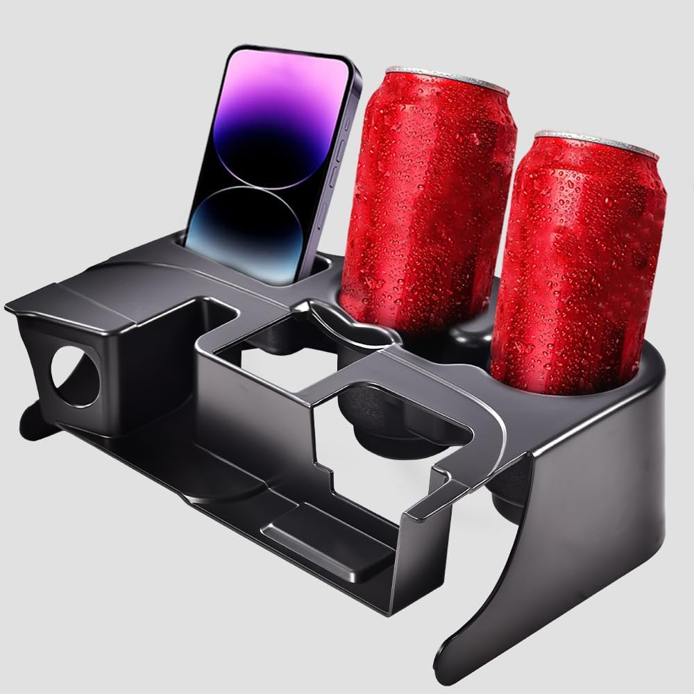 PIT66 Matte Black Center Console Cup Holder Fit Dodge Ram 2003-2012