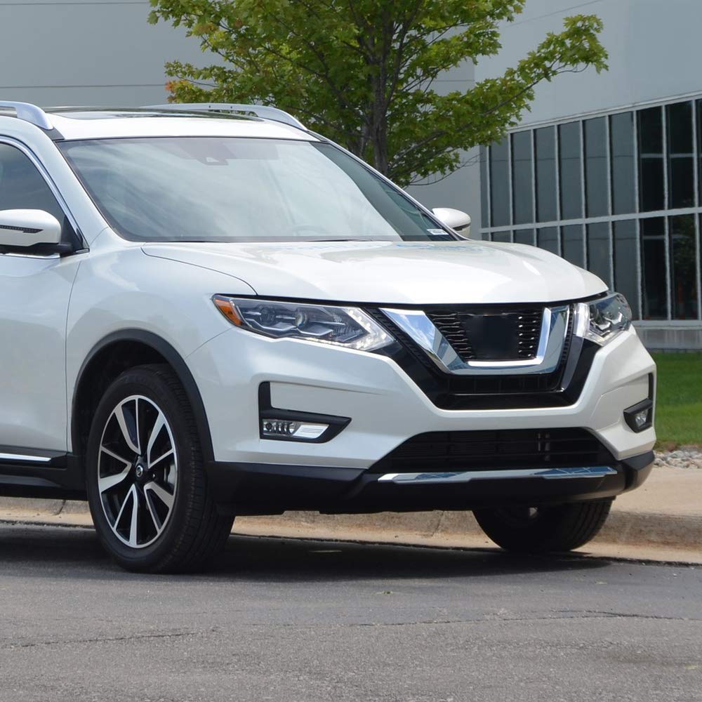 PIT66 Front Bumper Fog Lights, Compatible with 2017-2018 Nissan Rogue Models Only (Also Compatible with X-Trail Models) Fog Light Assembly Driver & Passenger Side Left/Right, faros antiniebla