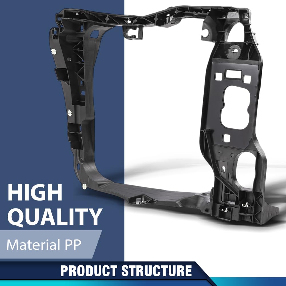 PIT66 Left Intermediate Radiator Support Assembly w/Bracket Compatible with Porsche Macan 2015–2018 OEM 95B805295 Cooling System Support Frame