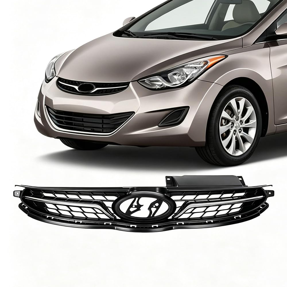 PIT66 Front Upper Grille Fit Elantra Sedan 2011-2013