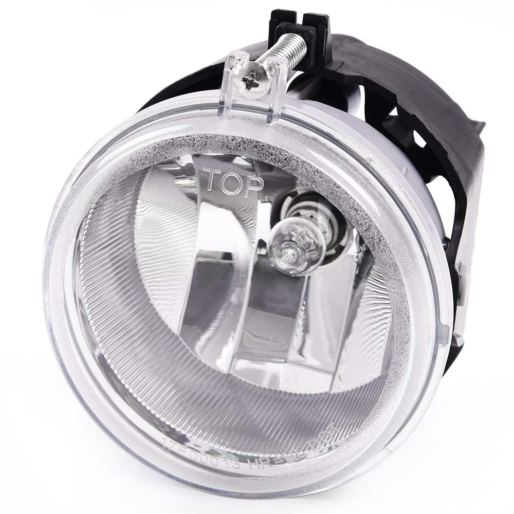 PIT66 Front Bumper Fog Light, Compatible with 10-11 Dodge Grand Caravan Nitro/10-13 Chrysler Town & Country/10-12 Dodge Caliber/11-14 Dodge Challenger/10-12 Jeep Compass/10- Jeep Patriot
