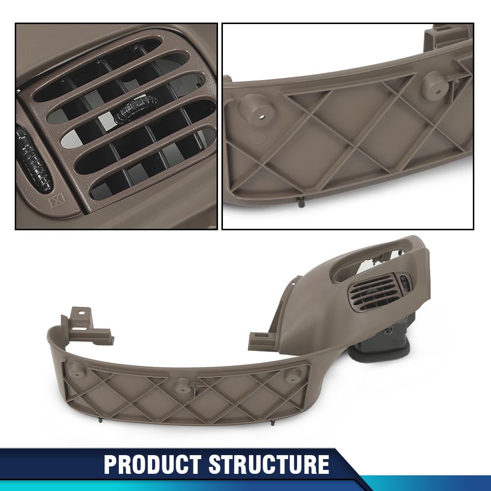 PIT66 Dash Gauge Cluster Bezel Fit Ford F150/Expedition 1997-2003 Brown