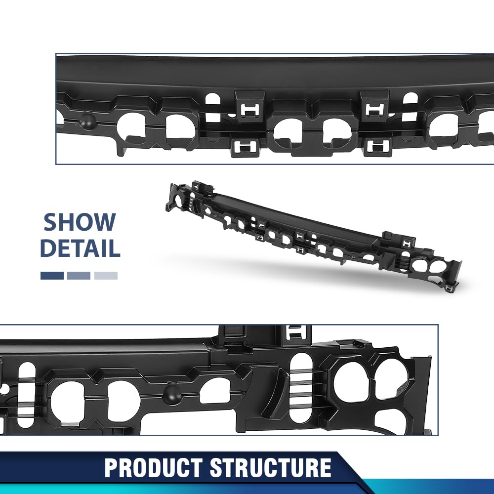 PIT66 Front Bumper Impact Absorber, FO1070199 Black