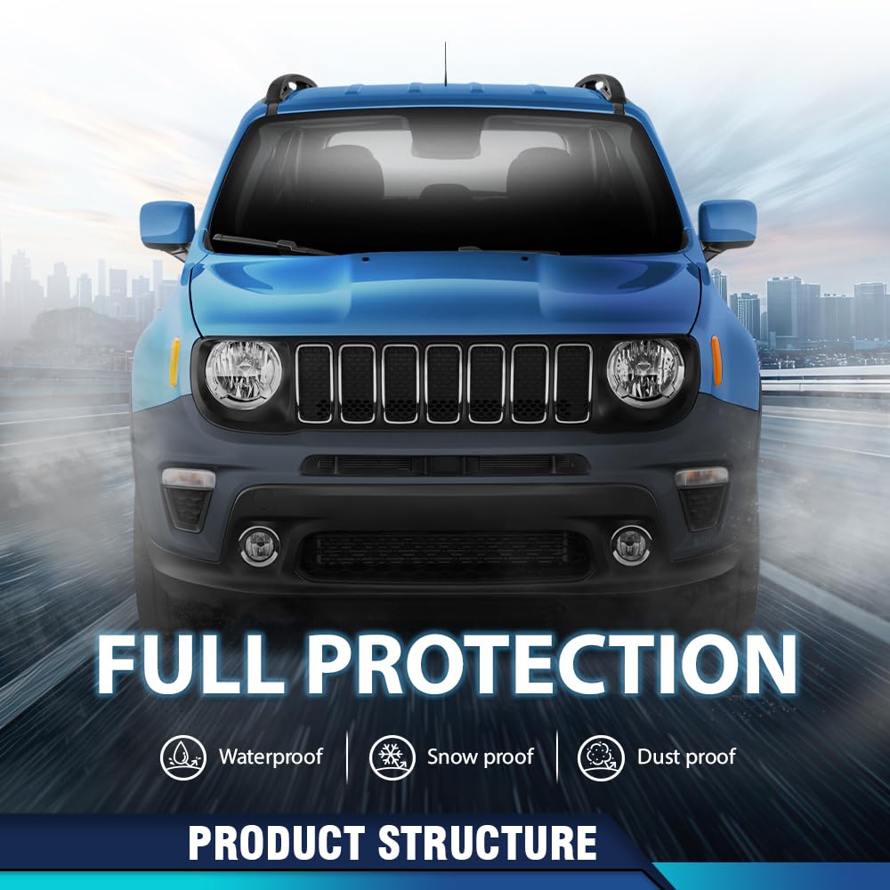 PIT66 Front Upper Bumper Cover Fit Jeep Renegade Non Trailhawk 2019-2022