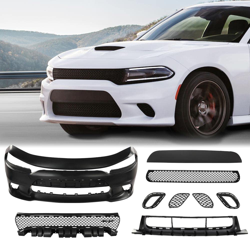 PIT66 Front Bumper Replacement Body Kit Fit 2015-2022 Dodge Charger SRT
