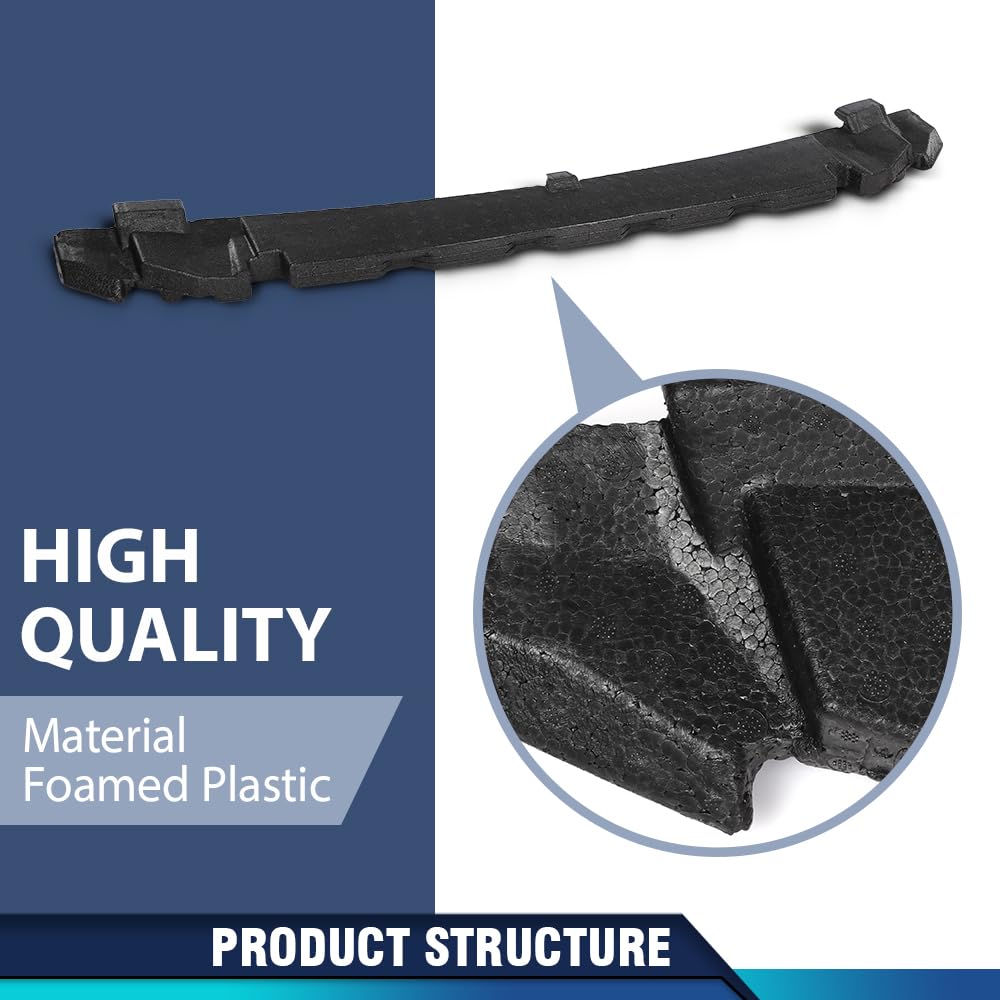 PIT66 Front Bumper Absorber Impact Foam Bar, Black