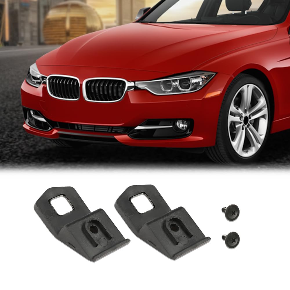 PIT66 Headlight Mount Tab Compatible with BMW E92 Coupe / E93 Convertible - 328i / 335i / 335i 2007-2013 Repair Kit Black