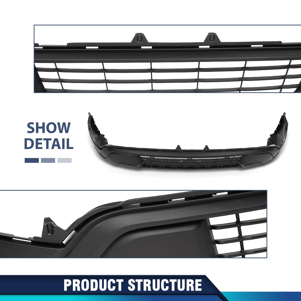 PIT66 PP Front Lower Bumper Fascia Fit Ford Explorer Base XLT 2018‑2019
