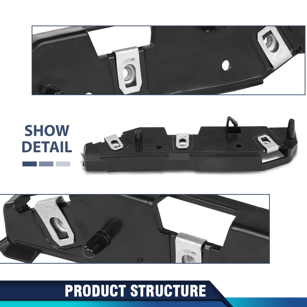 PIT66 Front Bumper Mount Bracket Left Driver Side, Black