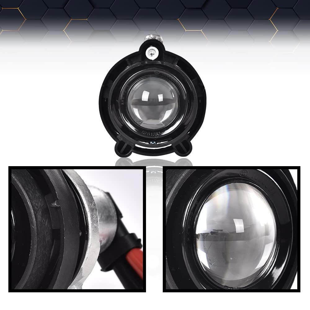 PIT66 Bumper Driving Projector Fog Light, Compatible with 2016-2018 Chevy Cruze (NOT fit LT Manual or Diesel Manual Models) Fog Light Lamps W/Bezel+Switch #84095936