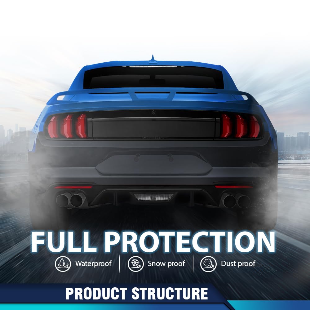 PIT66 Rear Bumper Cover Fit Ford Mustang 2018-2023 Without Sensor Holes